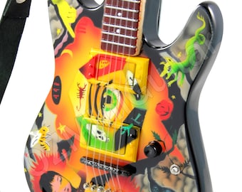 Miniature Guitar Kirk Hammett METALLICA Cult Theme One Eye