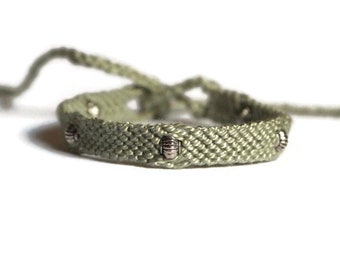 Handmade Beaded Friendship Bracelet – Cotton Embroidery Floss