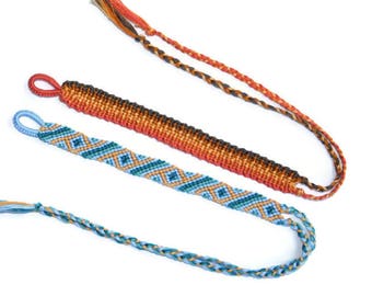 Handmade Friendship Bracelet Bundle – Braided Embroidery Floss