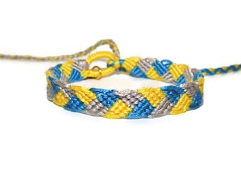 Handmade Braided Friendship Anklet – Woven Cotton, Adjustable