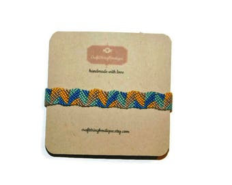 Handmade Braided Friendship Bracelet – Colorful String Anklet