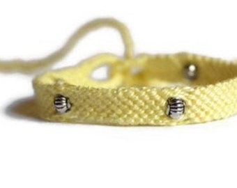 Handmade Beaded Friendship Bracelet – Cotton Embroidery Floss