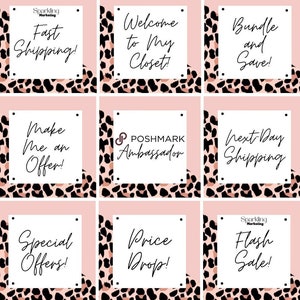 40 Poshmark Closet Signs, Instant Digital Download // Poshmark Seller, Poshmark Banner, Poshmark Store, Poshmark Reseller, Poshmark Template