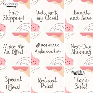 40 Poshmark Closet Signs, Instant Digital Download // Poshmark Seller, Poshmark Banner, Poshmark Store, Poshmark Reseller, Poshmark Template