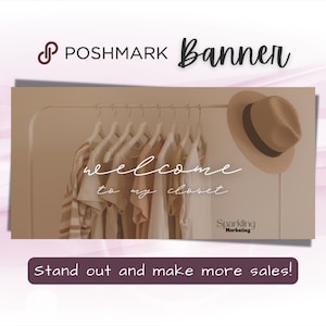 Poshmark Closet Banner, Instant Digital Download // Poshmark Seller, Poshmark Banner, Poshmark Store, Poshmark Reseller, Poshmark Template