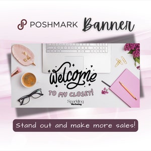 Poshmark Schrank Banner, sofortiger digitaler Download // Poshmark Verkäufer, Poshmark Banner, Poshmark Store, Poshmark Reseller, Poshmark Vorlage