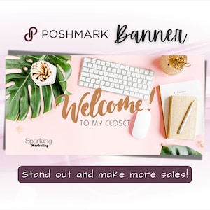 Poshmark Schrank Banner, sofortiger digitaler Download // Poshmark Verkäufer, Poshmark Banner, Poshmark Store, Poshmark Reseller, Poshmark Vorlage