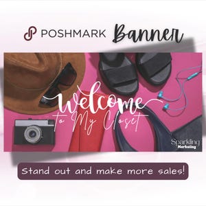 Poshmark Closet Banner, Instant Digital Download // Poshmark Seller, Poshmark Banner, Poshmark Signs, Poshmark Reseller, Poshmark Template