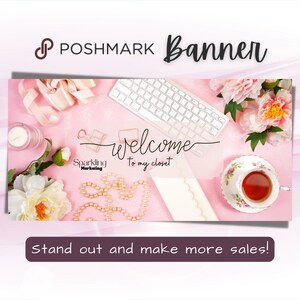 Poshmark Closet Banner, Instant Digital Download // Poshmark Seller, Poshmark Banner, Poshmark Store, Poshmark Reseller, Poshmark Template