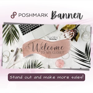 Poshmark Closet Banner, Instant Digital Download // Poshmark Seller, Poshmark Banner, Poshmark Store, Poshmark Reseller, Poshmark Template