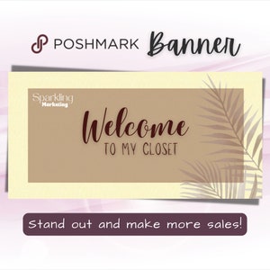 Poshmark Closet Banner, Instant Digital Download // Poshmark Seller, Poshmark Banner, Poshmark Store, Poshmark Reseller, Poshmark Template
