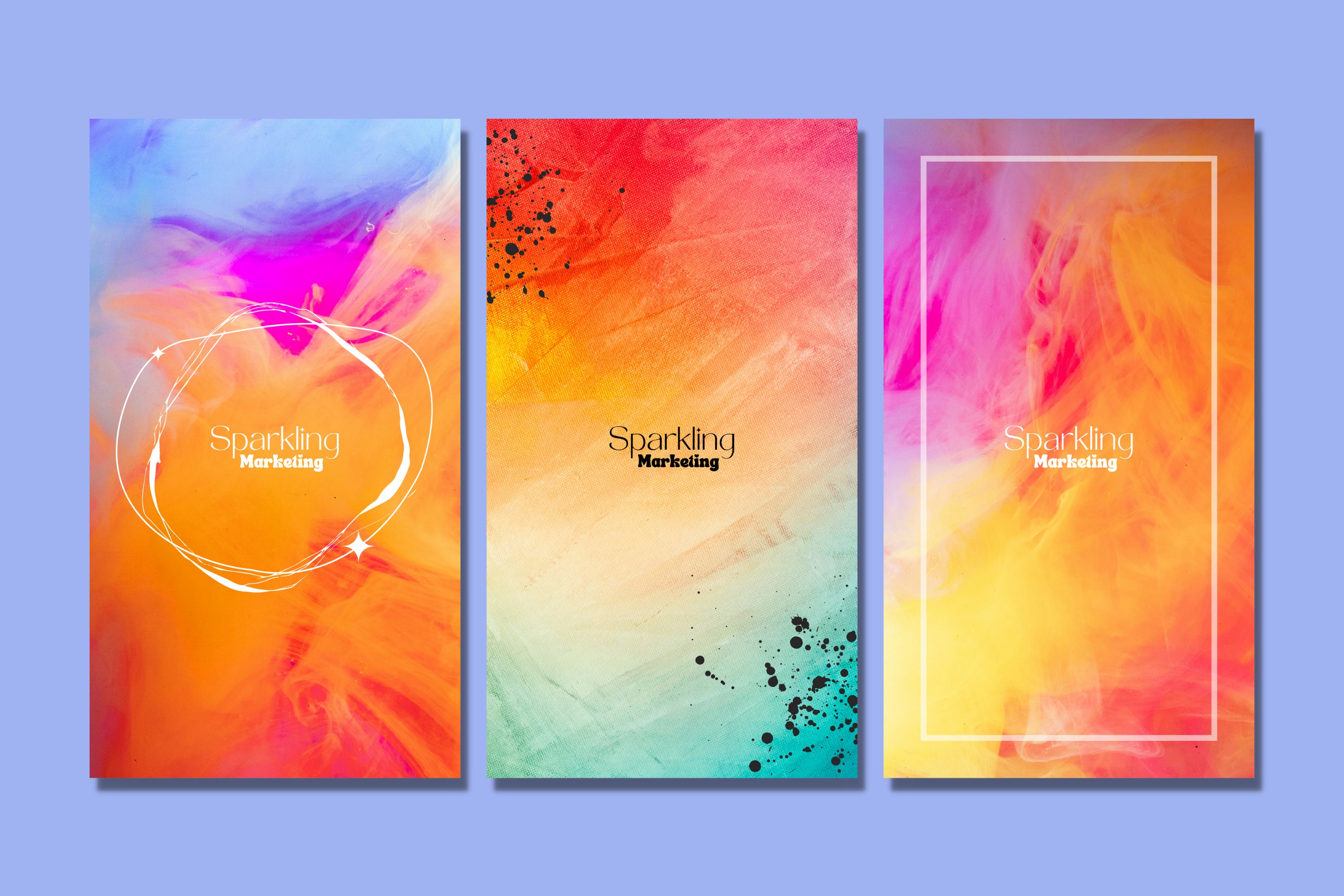 Instagram Story Backgrounds, Vibrant Abstract // Instagram Template, IG