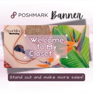 Poshmark Closet Banner, Instant Digital Download // Poshmark Seller, Poshmark Banner, Poshmark Signs, Poshmark Reseller, Poshmark Template