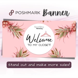 Poshmark Closet Banner, Instant Digital Download // Poshmark Seller, Poshmark Banner, Poshmark Store, Poshmark Reseller, Poshmark Template
