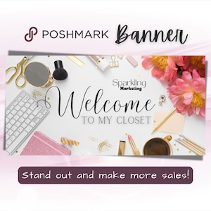 Poshmark Closet Banner, Instant Digital Download // Poshmark Seller, Poshmark Banner, Poshmark Store, Poshmark Reseller, Poshmark Template
