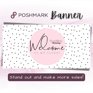Poshmark Closet Banner, Instant Digital Download // Poshmark Seller, Poshmark Banner, Poshmark Store, Poshmark Reseller, Poshmark Template