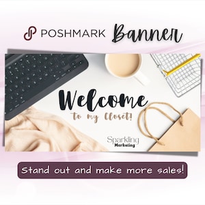 Poshmark Schrank Banner, sofortiger digitaler Download // Poshmark Verkäufer, Poshmark Banner, Poshmark Store, Poshmark Reseller, Poshmark Vorlage