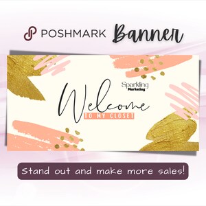 Poshmark Closet Banner, Instant Digital Download // Poshmark Seller, Poshmark Banner, Poshmark Store, Poshmark Reseller, Poshmark Template