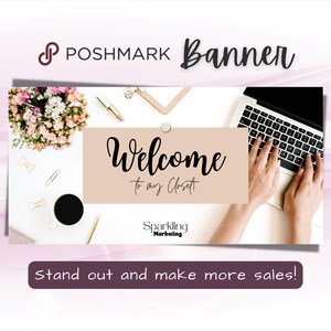 Poshmark Closet Banner, Instant Digital Download // Poshmark Seller, Poshmark Banner, Poshmark Store, Poshmark Reseller, Poshmark Template