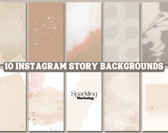 Instagram Story Backgrounds, Airy Feminine // Instagram Template, IG Story Templates, Instagram Bundle, Digital Paper, Digital Backdrop
