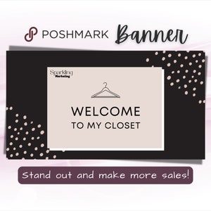 Poshmark Closet Banner, Instant Digital Download // Poshmark Seller, Poshmark Banner, Poshmark Store, Poshmark Reseller, Poshmark Template
