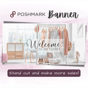 Poshmark Closet Banner, Instant Digital Download // Poshmark Seller, Poshmark Banner, Poshmark Store, Poshmark Reseller, Poshmark Template