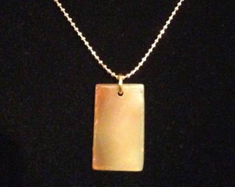 Orange Agate Chip Necklace