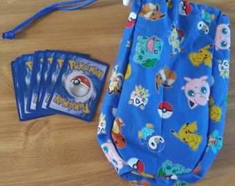 Pokemon Large Dice Gift Bag -Choice of Prints