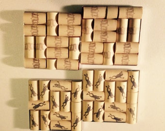 Recycled Wine cork coasters- Set of 2
