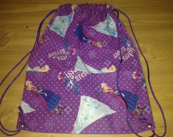 Frozen Princess print String backpack