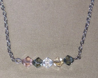Pastel Swarovski Crystal necklace