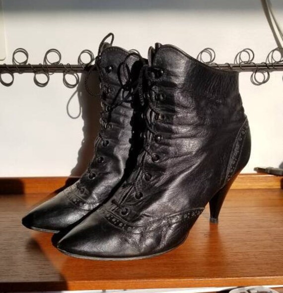 80s new wave booties