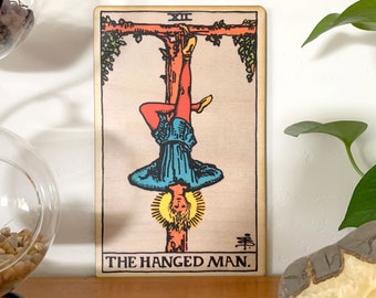 Tarot Cards Hanged Man Wall Art Wood Wall Decor Hanged Man Tarot Mindfulness Gift Hanged Man Tarot Wall Art Tarot Wall Decor Spiritual Gift