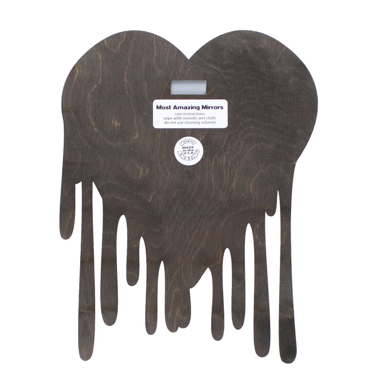Heart Wall Art Mirror Melting Heart Gift Wall Art Heart Wall Etsy
