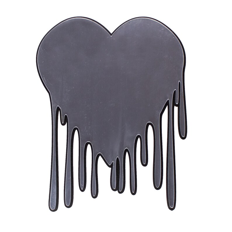 Heart Wall Art Melting Heart Gift Wall Art Heart Wall Decor Etsy