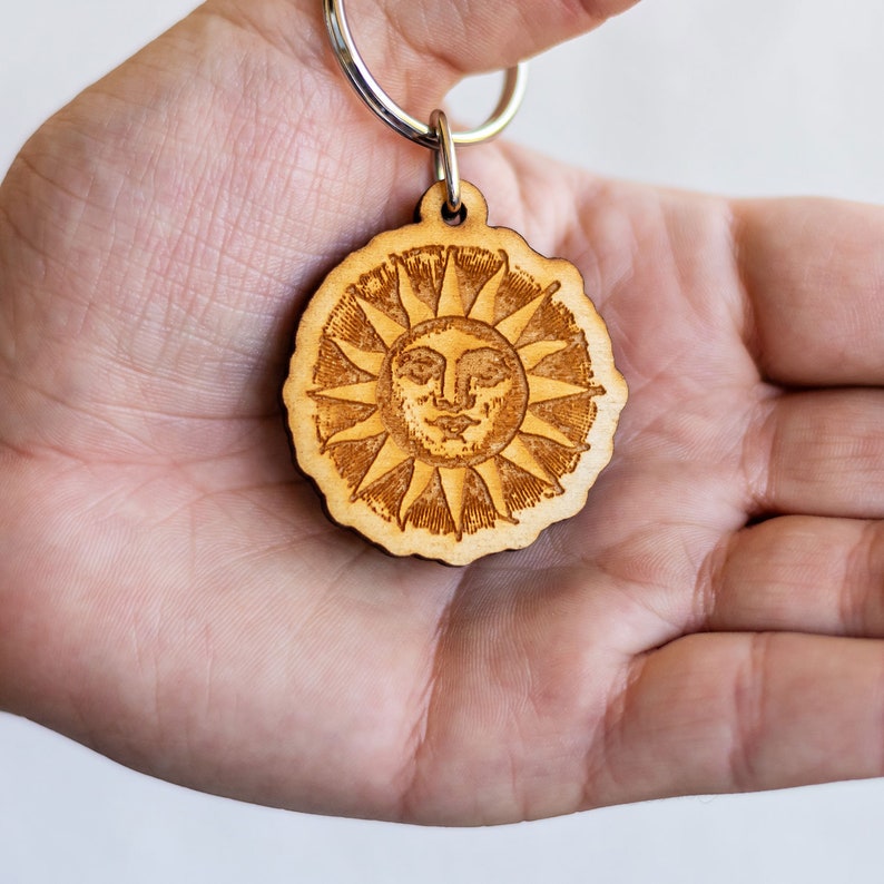 Sun Keychain Mindfulness Gift Meditation Gift Sun Gift Sun Etsy