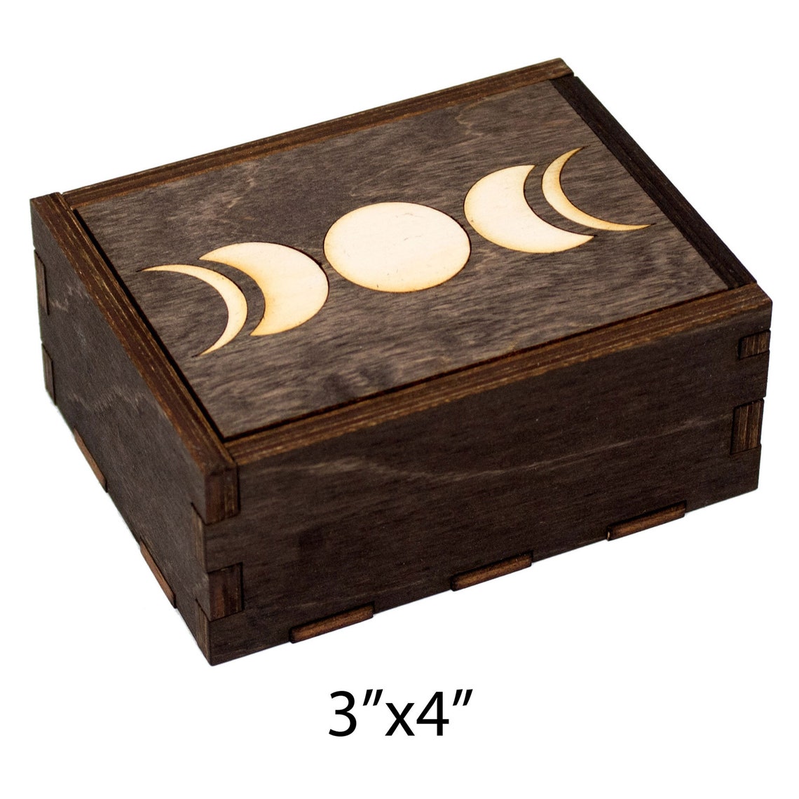 Moon Phases Crescent Moon Jewelry Box Moon Phases Celestial Etsy