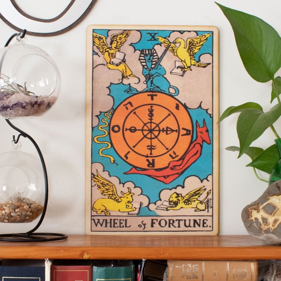 Tarot Cards Wheel of Fortune Wall Art Wood Wall Decor Wheel of Fortune Tarot Wheel of Fortune Tarot Wall Art Tarot Wall Decor Spiritual Gift Etsy Canada