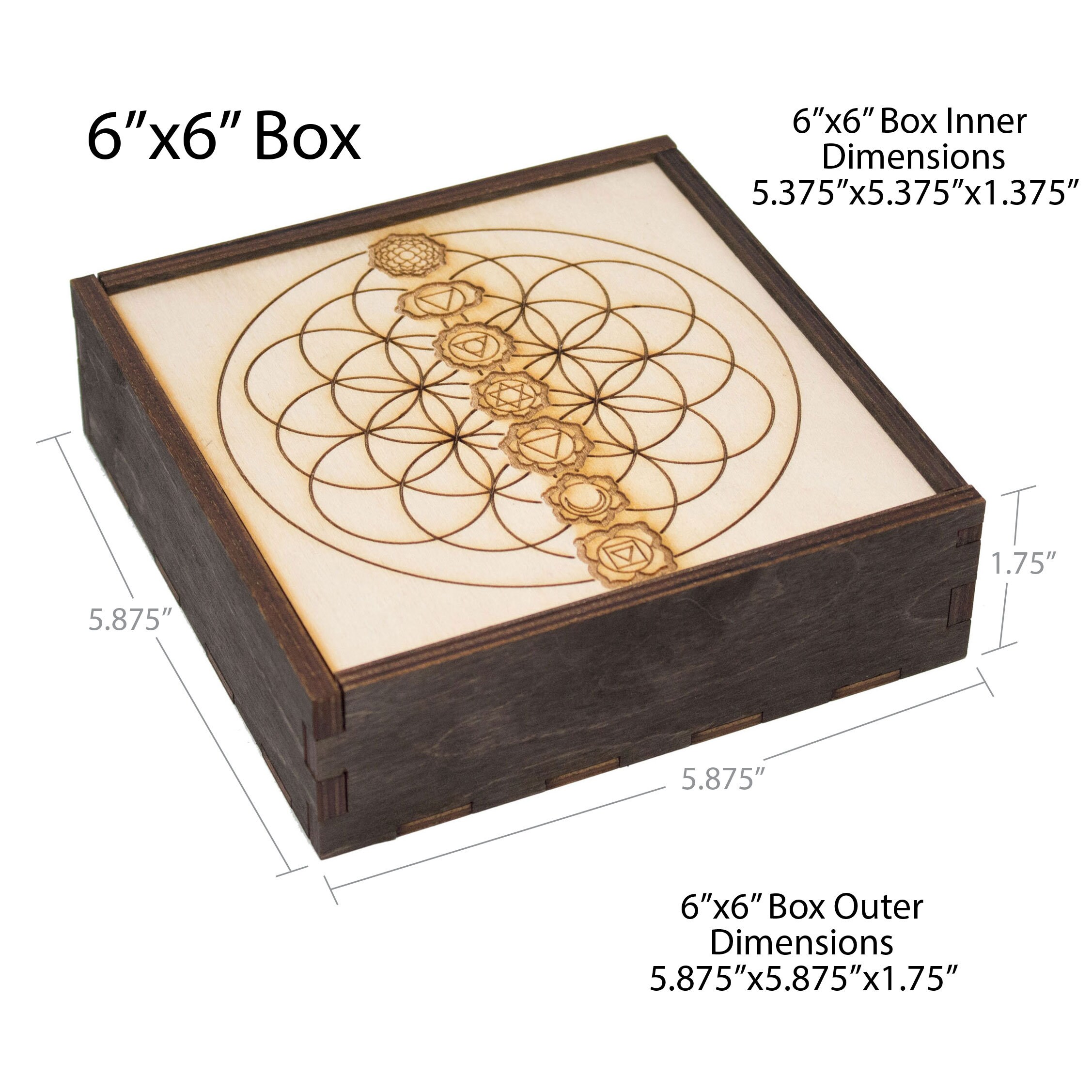 Chakra Crystal Grid Box Chakra Box Chakra Art Sacred Geometry Etsy