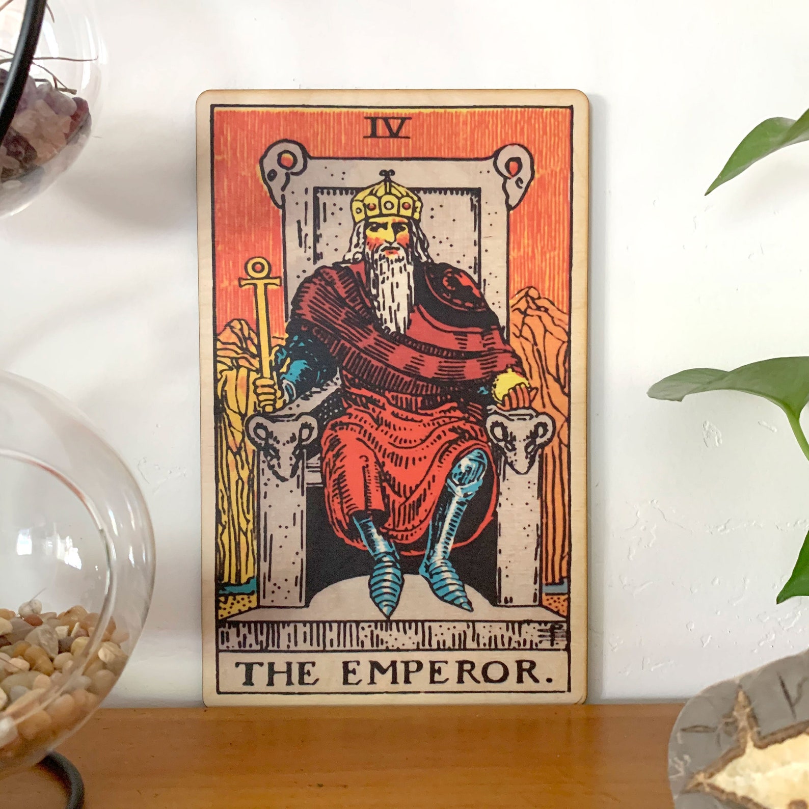 Tarot Cards the Emperor Wall Art Wooden Wall Decor Emperor - Etsy Canada
