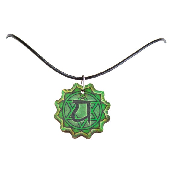 Chakra Heart Necklace Love And Hope Green Gift - Green Heart Chakra Pendant Chakra Heart Necklace Love And Hope Green Gift - Green Heart Chakra Pendant