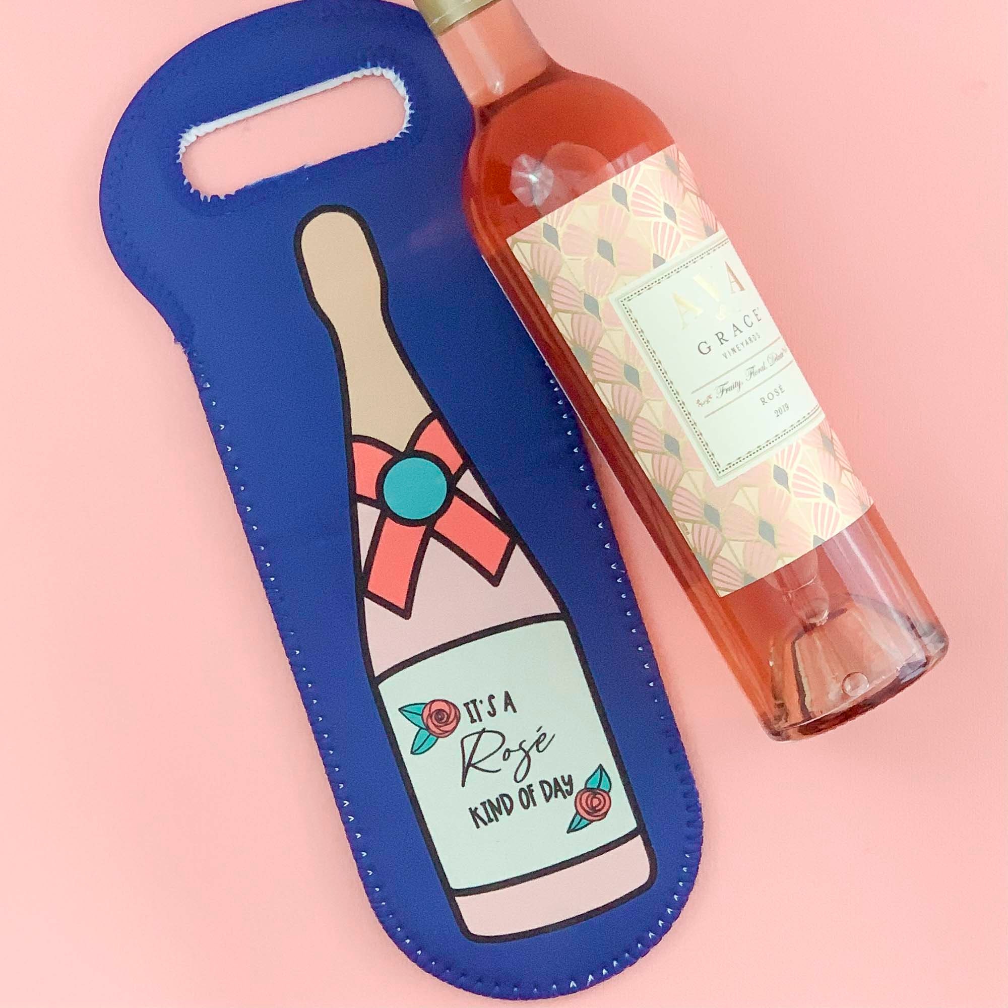 Insulated Wine Bag Rose Wine Bag Gift Etsy
