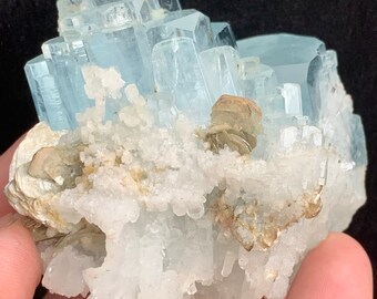 1800 Carats Aquamarine with Mica Cluster Specimen