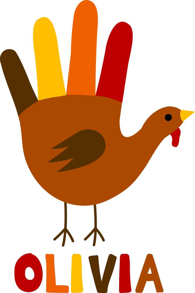 Personalized Thanksgiving Turkey Iron On Transfer | Etsy