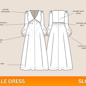 SEW LOOK - Belle Boho Long Maxi Dress Pattern - PDF Easy Beginner ...