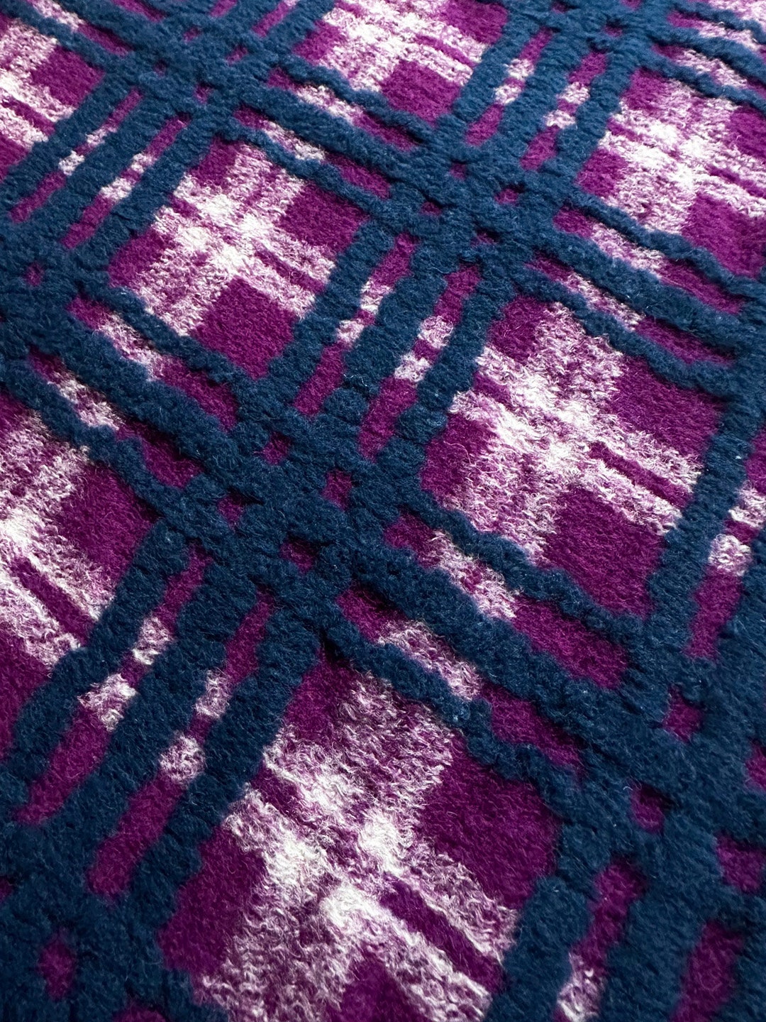 Italian Plaid Boiled Wool by the 1/2 Yard Etsy