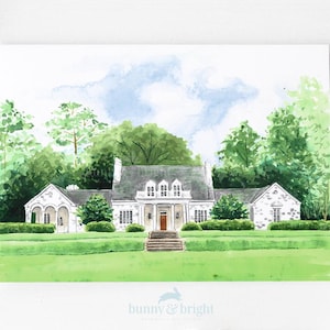 Wedding Venue Illustration, Bespoke Keepsake Art, Charming Location Artwork, Hand-painted Watercolors, Digital File Only