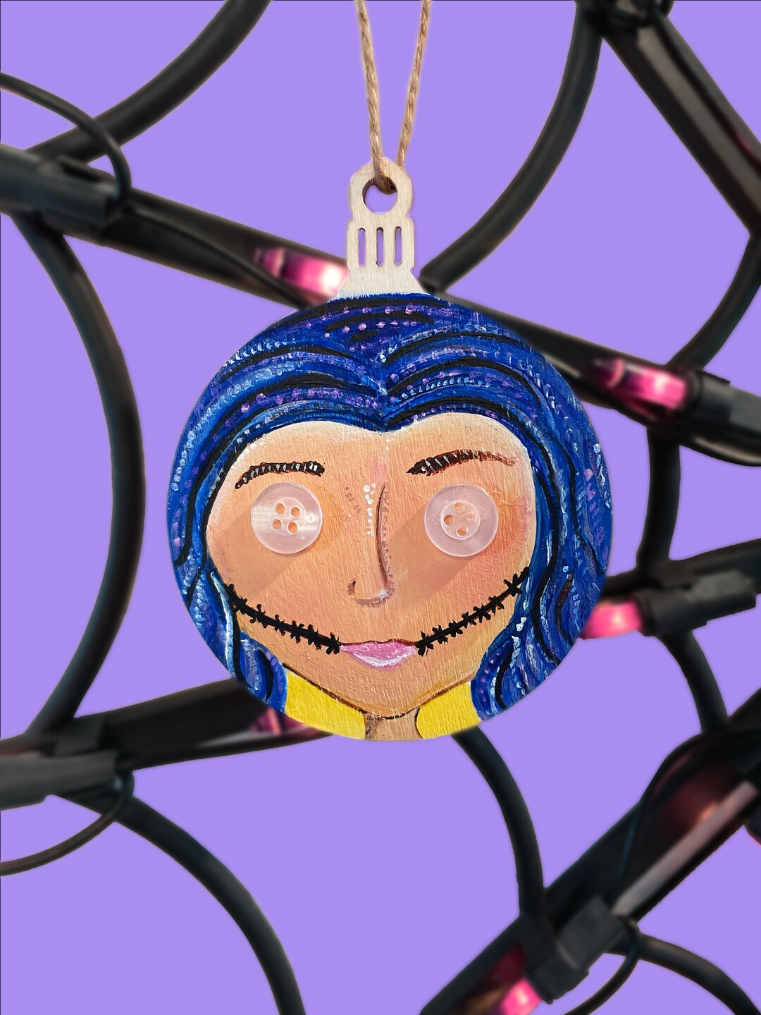 Coraline Christmas Ornament 