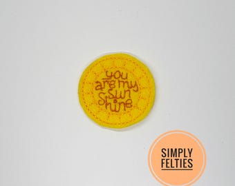 Summer Felties | Sunshine Felties--You Are My Sunshine (Orange)