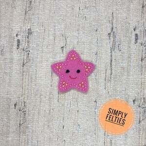 Starfish Felties | Summer Felties | Beach Felties (Dark Pink)